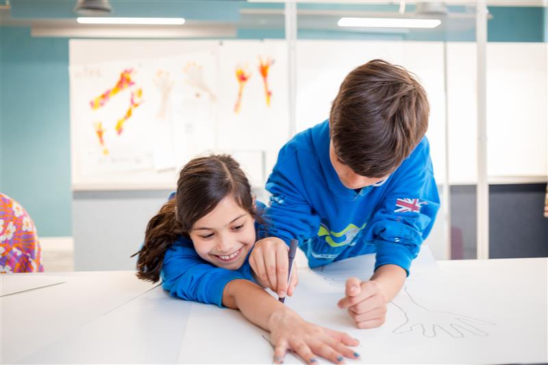 Children taking part in a workshop on children’s rights at LSE Festival 2022.