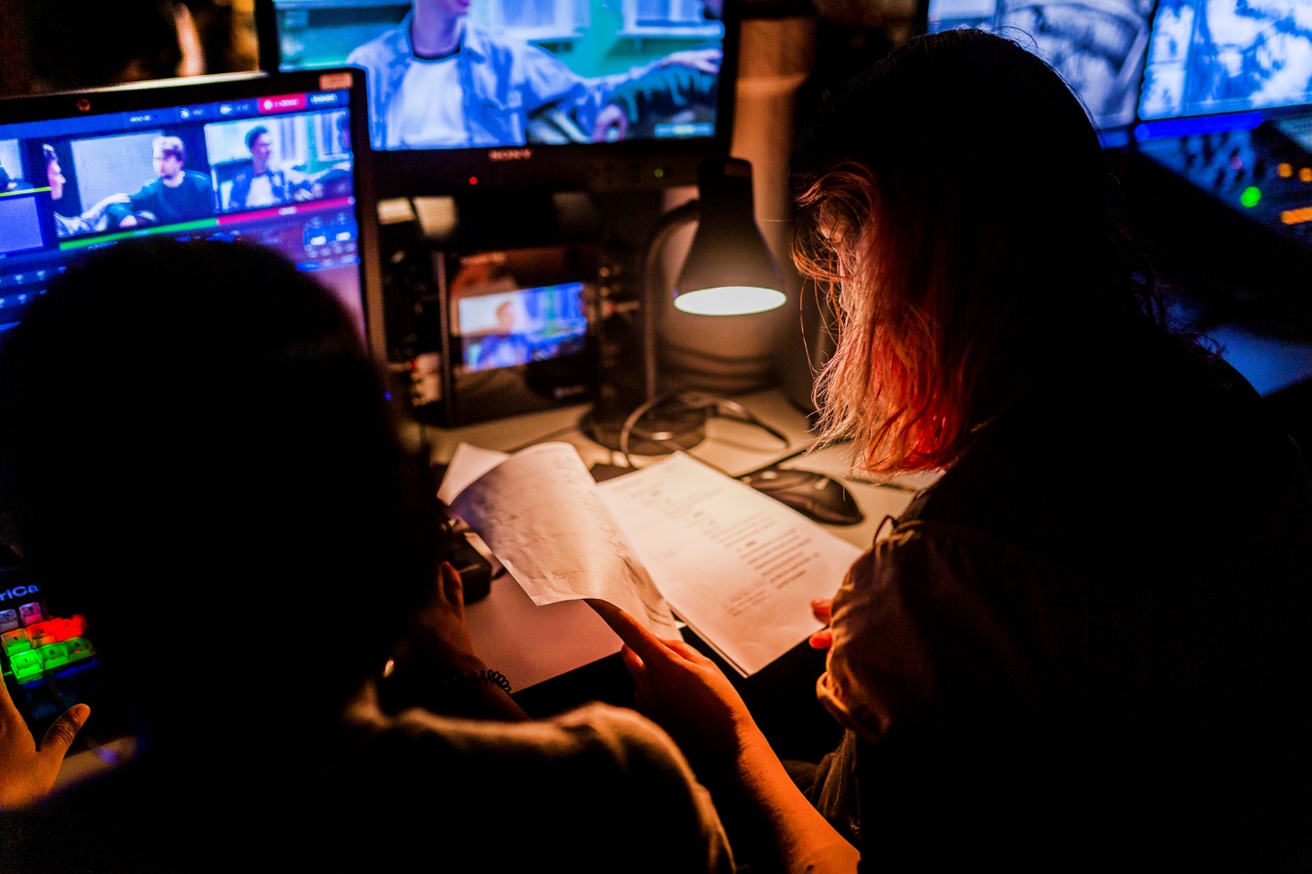 Students on BA Film and Moving Image Production