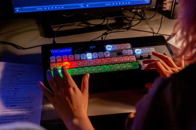 Students on BA Film and Moving Image Production