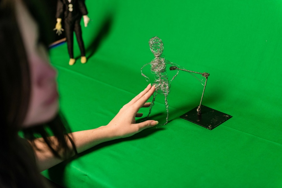 Students in the Animation Studio