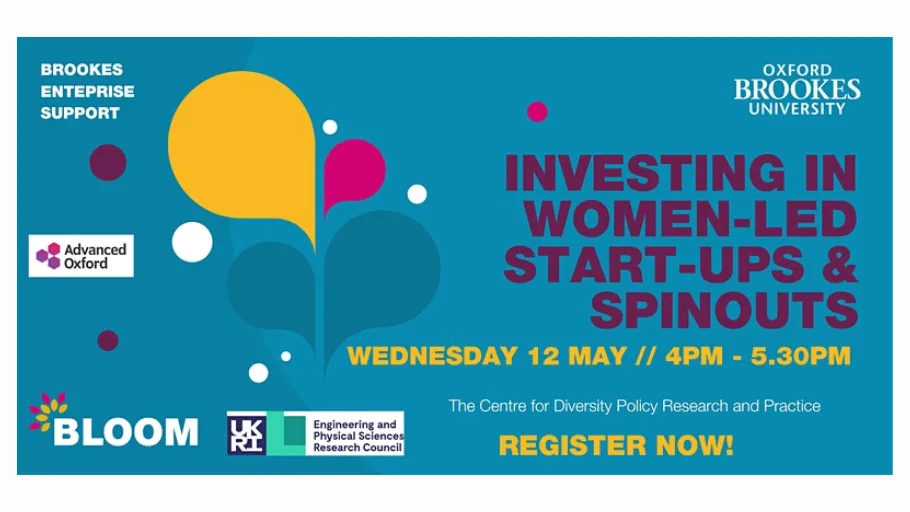 Oxford Brookes programme for women enterpreneurs launched as part of our actions arising from our EPSRC-funded Inclusion Matter project 'Women and Spinouts - a call to action'