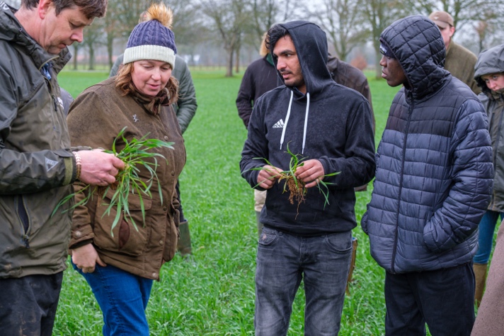 Dr Nicky Cannon conducting work with a group of students
