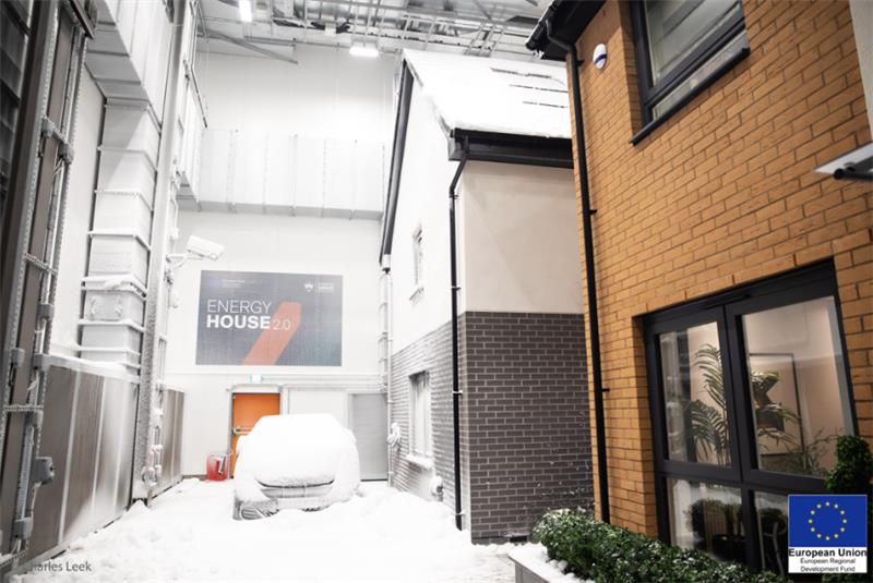 Picture of the Energy House 2.0 project on the University of Salford campus