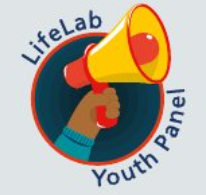 Youth Panel Logo - hand holding megaphone