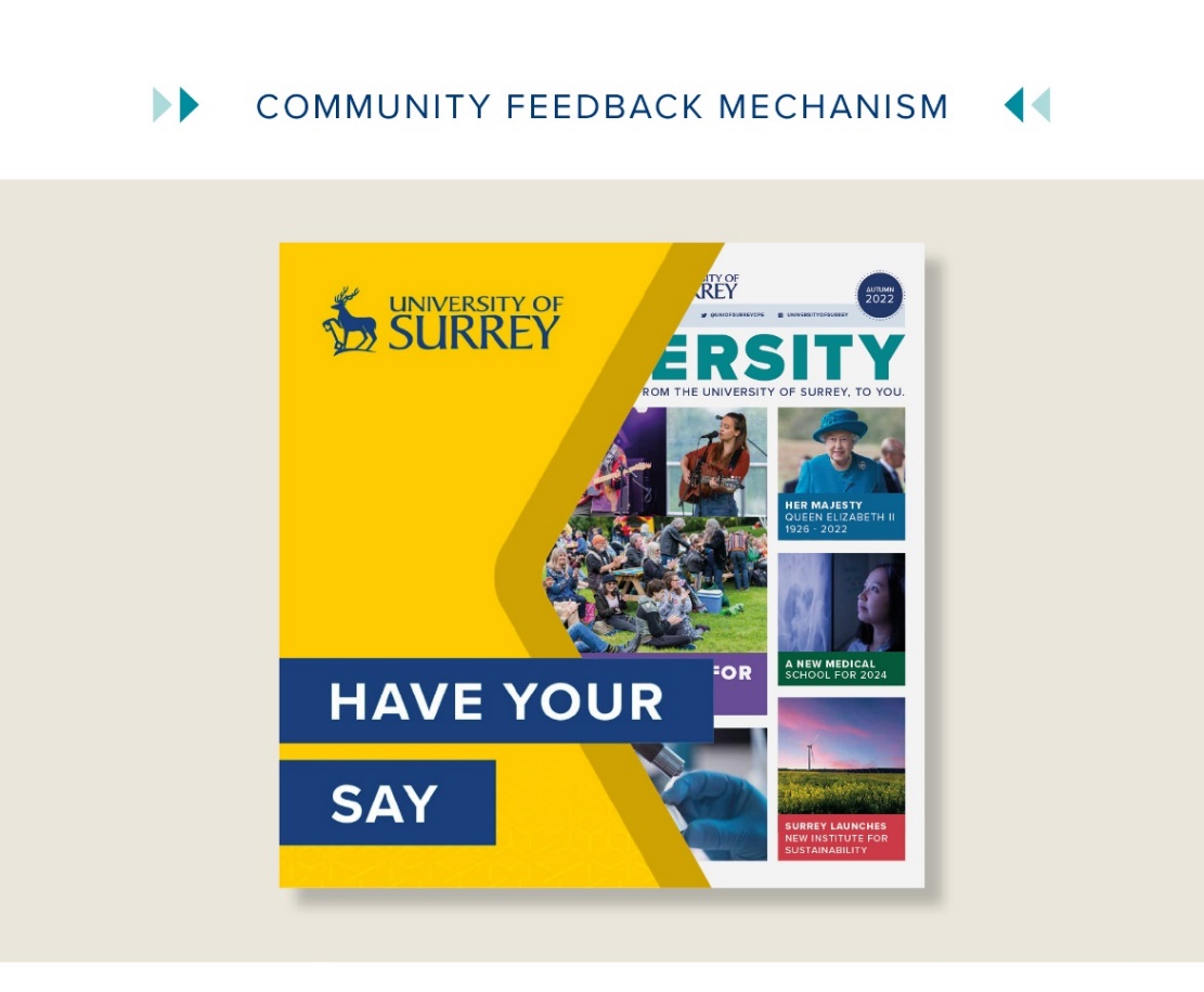 Front cover of Surrey’s Guildford Residents’ survey