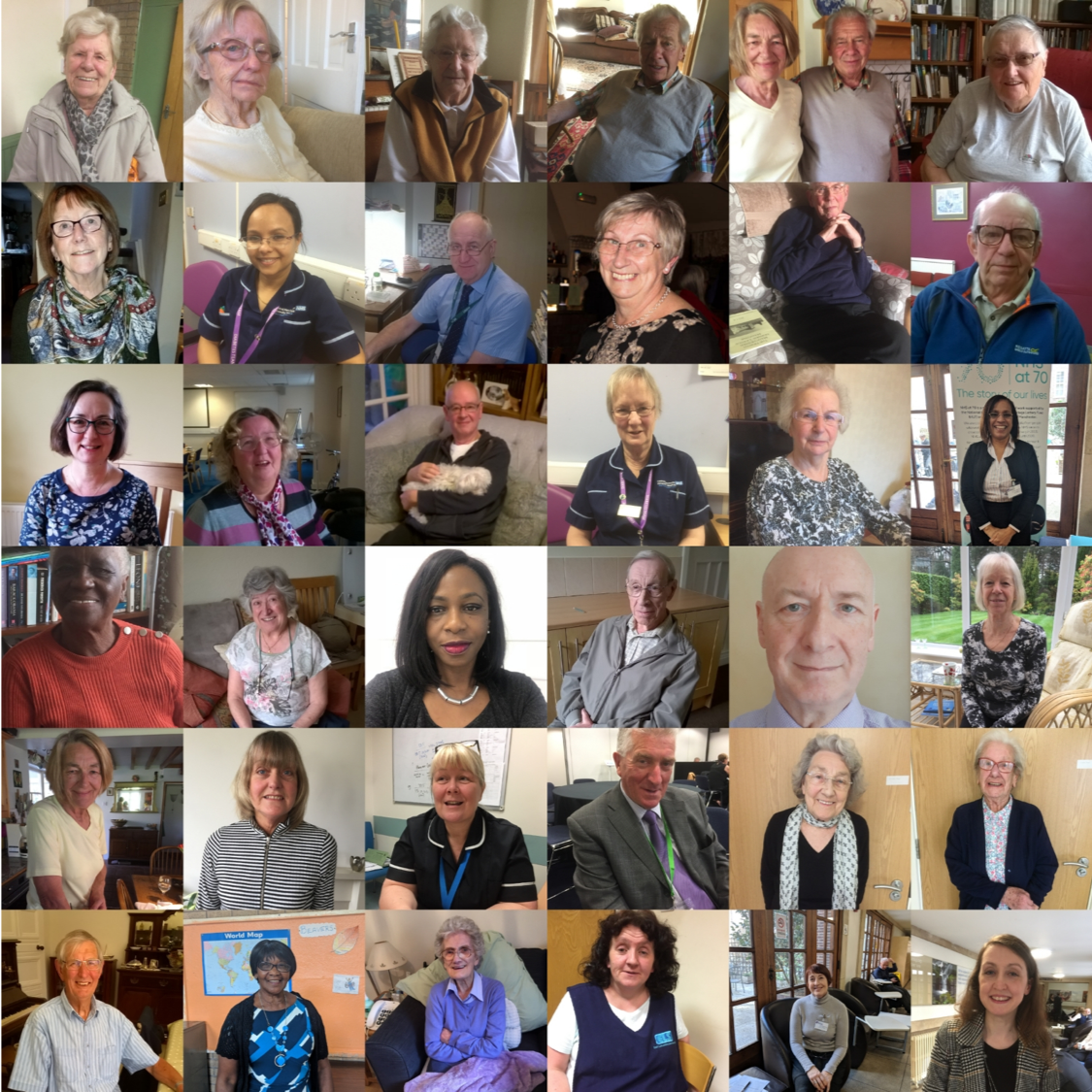 NHS voices of COVID Photographs of just some of the citizens involved in co-producing the NHS voices of COVID participative research project.