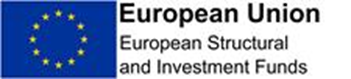 Logo for the European Union's European Structural and Investment Funds including European Flag